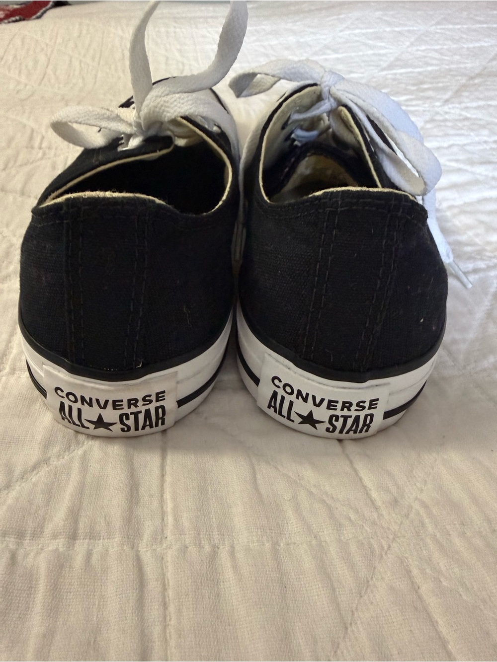 NWOT Converse Black and White Low Top Sneakers-Size 7 - Picture 6 of 7